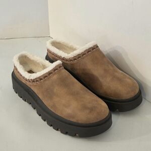 Skechers Shindigs Comfy Hour Shearling Lined Mules Size 10US